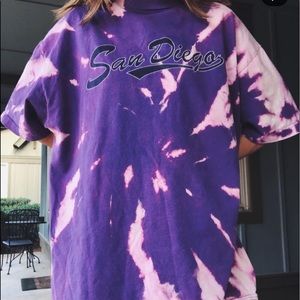 HAND-DYED oversized tshirt